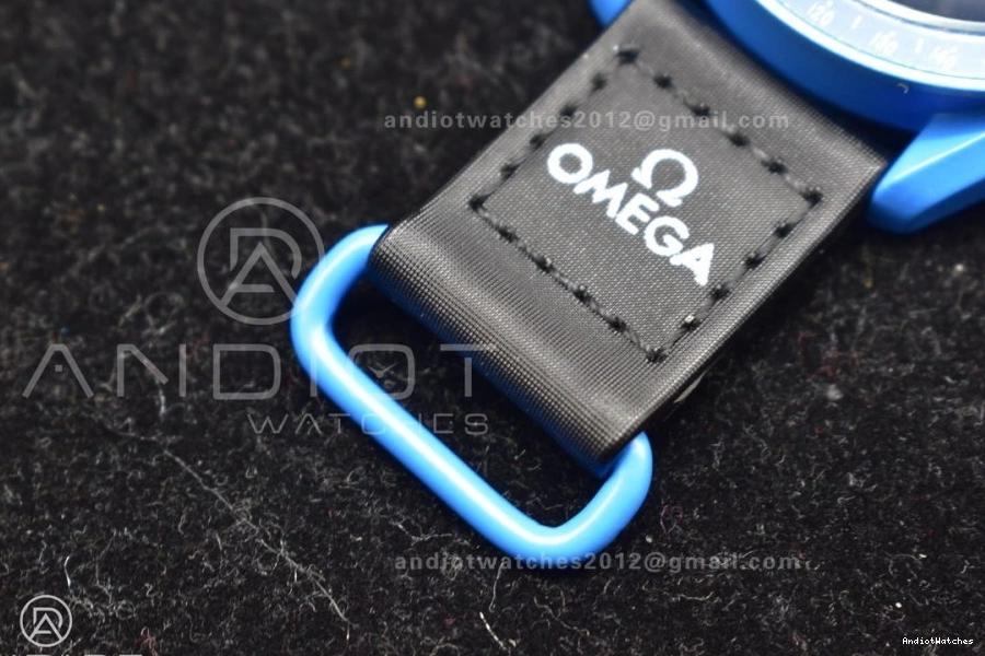 Mission Quartz 1179 on StreetReady Omega Nylon Strap Swatch Moonwatch x to Neptune Bioceramic 0926